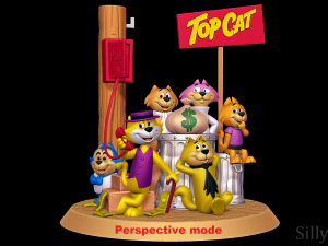 Top Cat Diorama 3D Принт Модель
