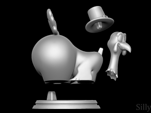 Turkey Big Booty for Thanksgiving Model Cetak 3D