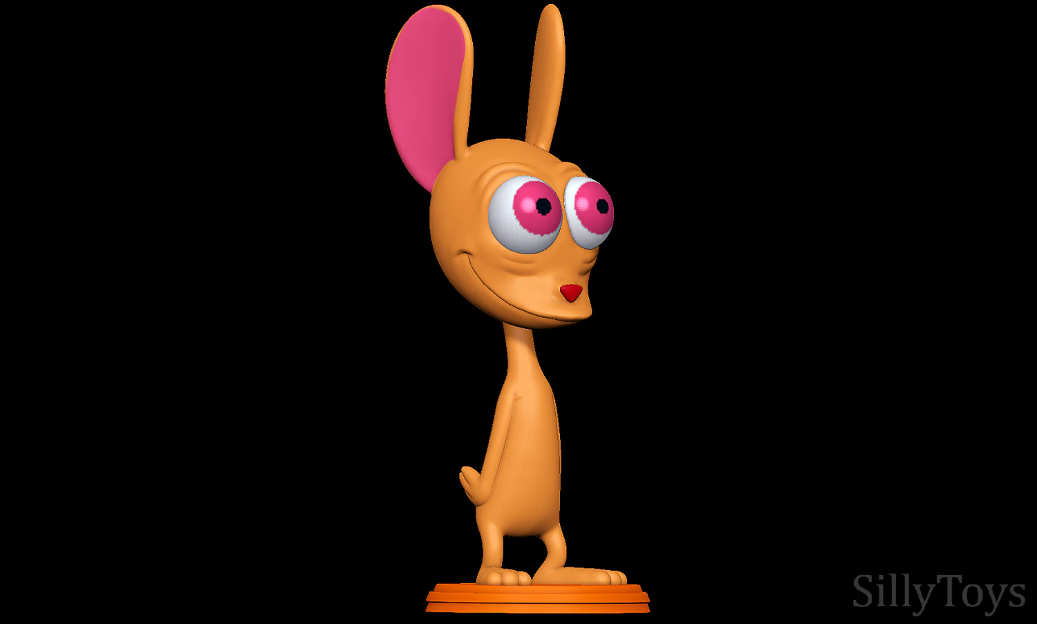 Ren - The Ren and Stimpy Show 3D Print Model .c4d .max .obj .3ds .fbx .stl .blend 