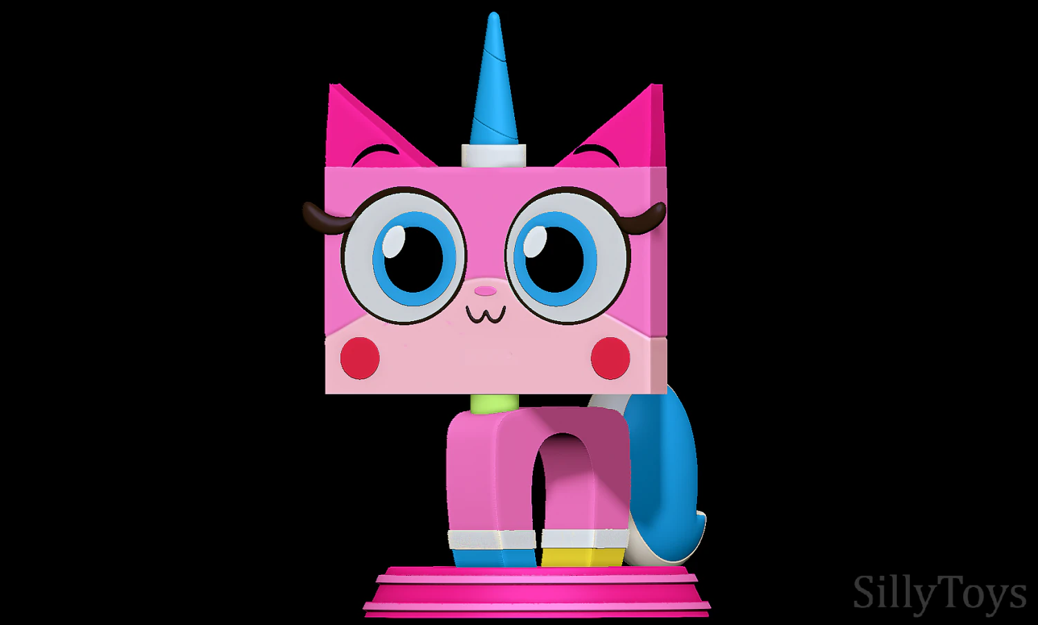 Unikitty 3D Print Model .c4d .max .obj .3ds .fbx .stl .blend 