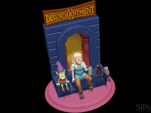 Disenchantment Diorama - 3D print model 3D प्रिंट मॉडल