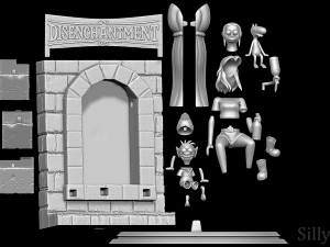 Disenchantment Diorama - 3D print model 3D प्रिंट मॉडल