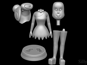 Wilma Flintstone - The Flintstones 3D Druckmodell