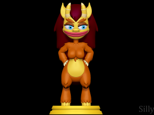 Connie the Hormone Monstress - Big Mouth 3D Print Model