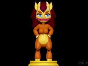 Connie the Hormone Monstress - Big Mouth 3D Print Model
