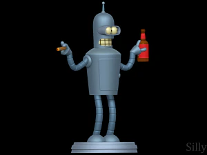 Bender Bending Rodriguez - Futurama 3D Print Model
