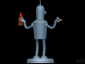 Bender Bending Rodriguez - Futurama 3D Print Model