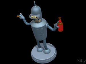 Bender Bending Rodriguez - Futurama 3D 打印模型