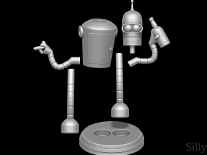 Bender Bending Rodriguez - Futurama 3D 打印模型