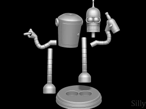 Bender Bending Rodriguez - Futurama 3D Print Model