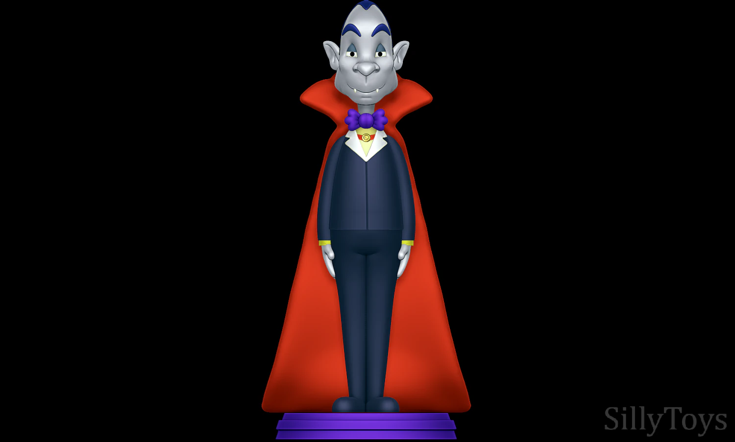 Drac - Monster Mash 3D Print Model .c4d .max .obj .3ds .fbx .stl .blend