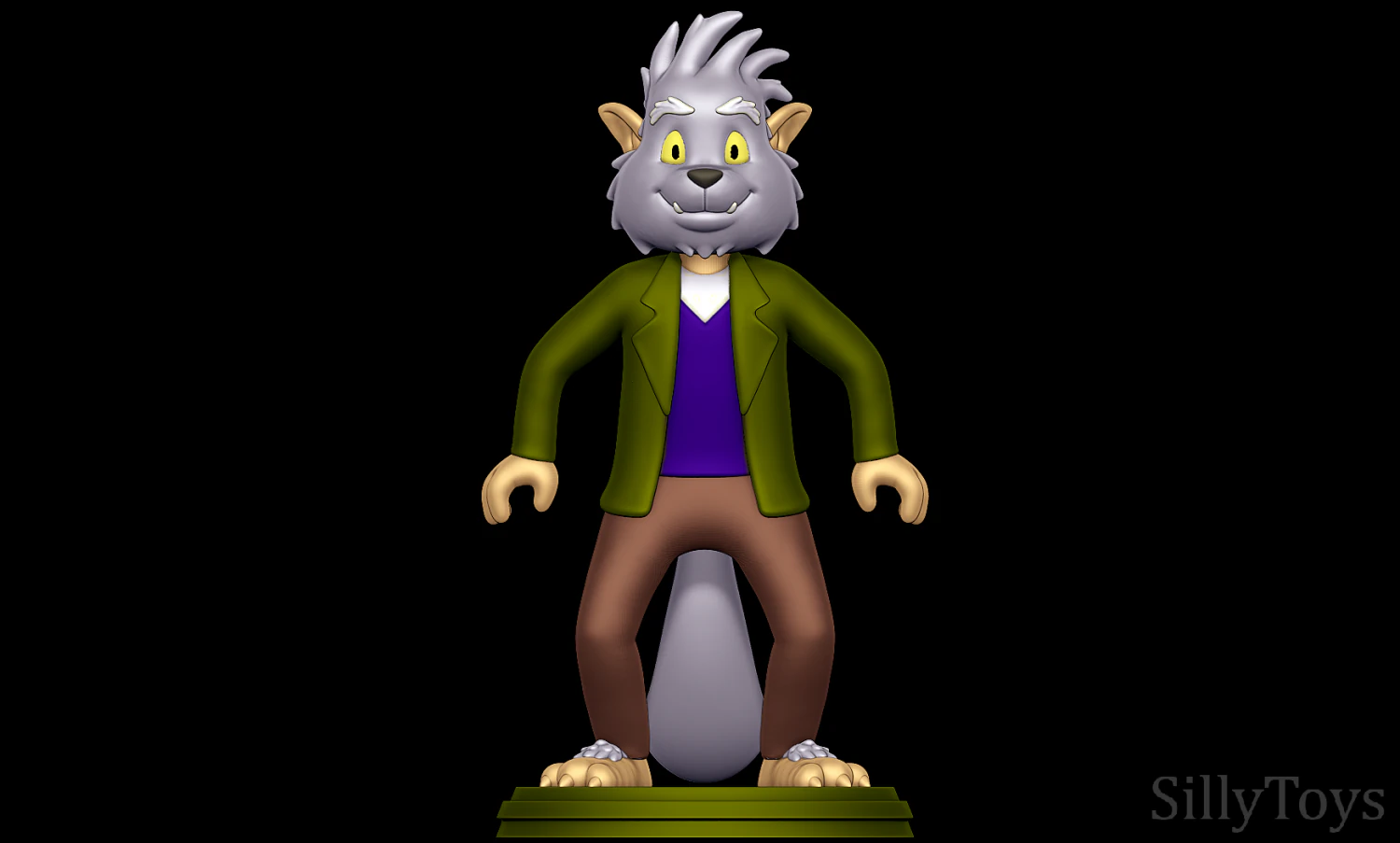 Wolf - Monster Mash 3D Принт Модель .c4d .max .obj .3ds .fbx .stl .blend 