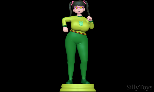 Nikuko - Please Tell Me Galko Chan 3D Принт Модель .c4d .max .obj .3ds .fbx .stl .blend