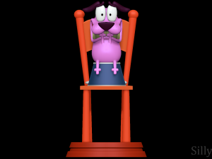 Courage the Cowardly Dog 3D-printmodel