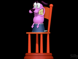 Courage the Cowardly Dog 3D-printmodel