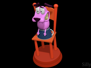 Courage the Cowardly Dog 3D-printmodel