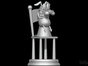 Courage the Cowardly Dog 3D-printmodel