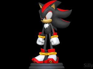 Shadow the Hedgehog 3D Print Model