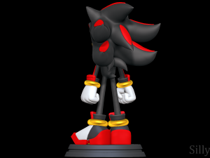Shadow the Hedgehog Model Cetak 3D