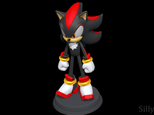 Shadow the Hedgehog Model Cetak 3D