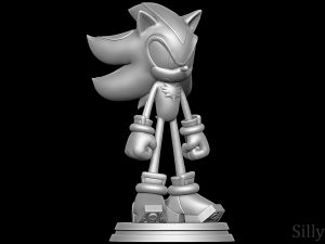 Shadow the Hedgehog Model Cetak 3D
