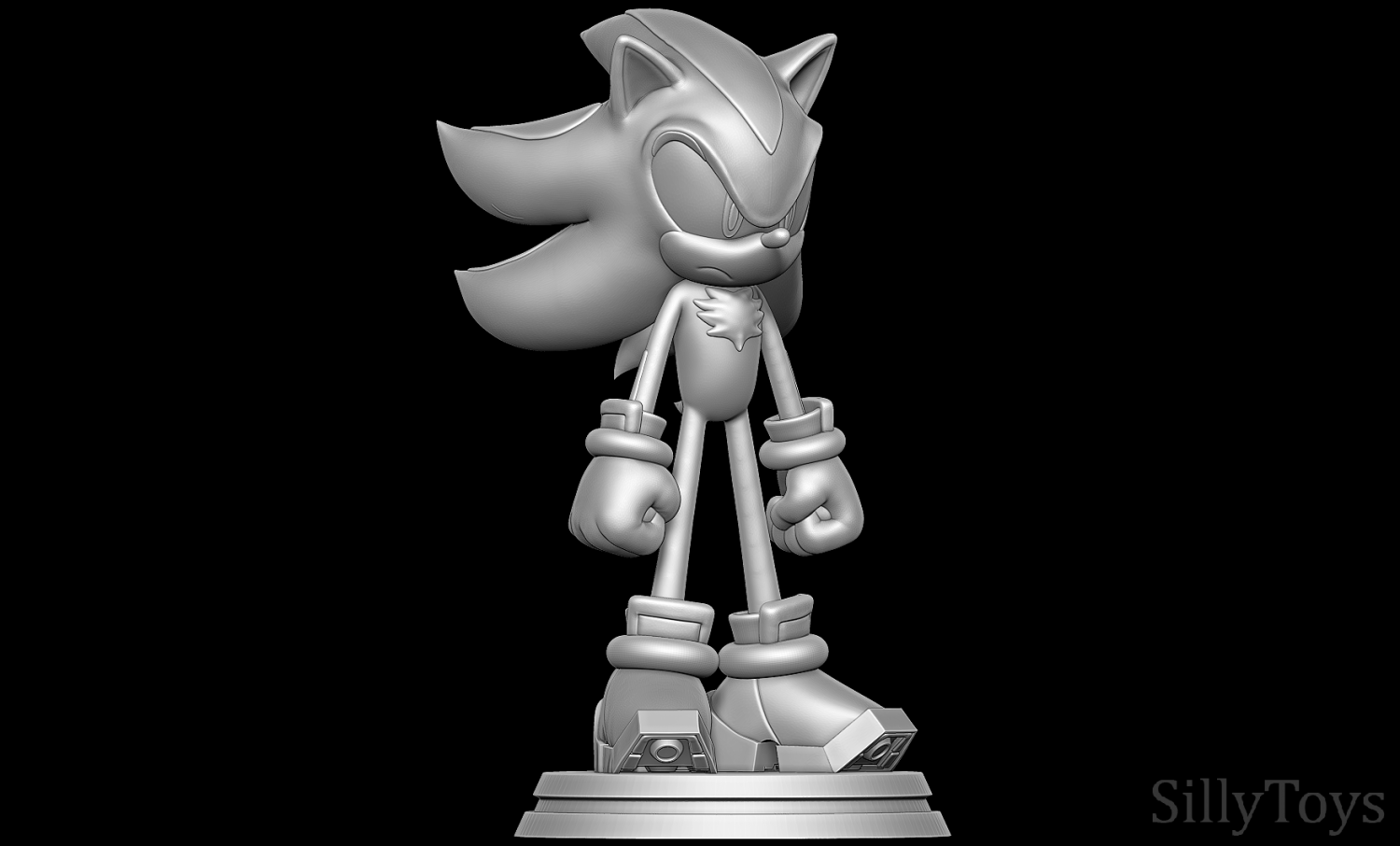 Free 3D file Shadow the hedgehog fanart figure 🦔・3D printer design to  download・Cults