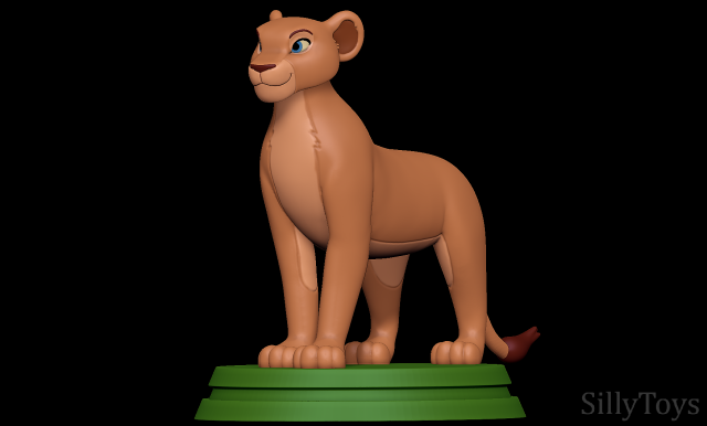 Puzzle + 3D Modele Roi Lion