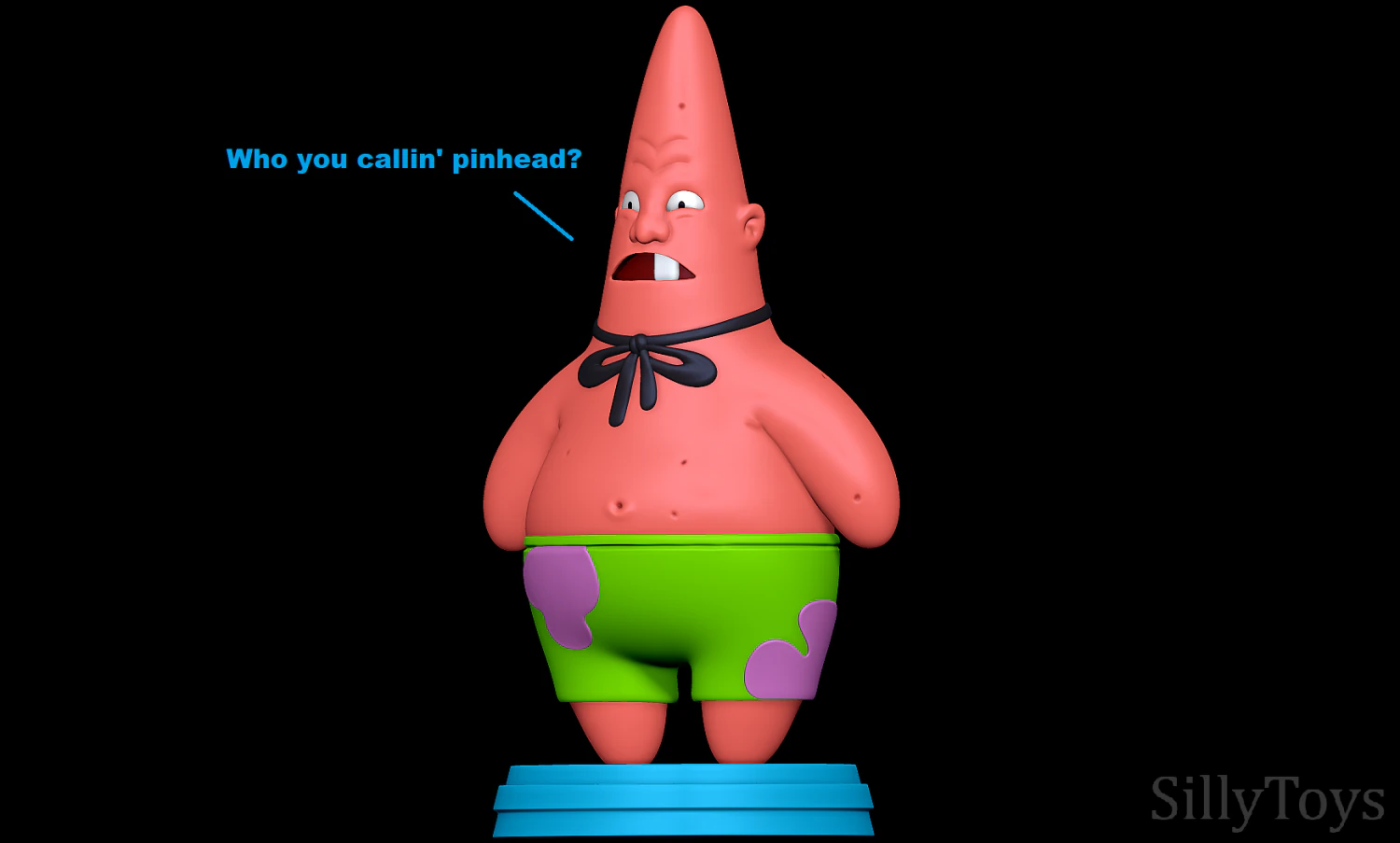 Patrick Star PinHead - SpongeBob SquarePants 3D Print Model .c4d .max .obj .3ds .fbx .stl .blend 