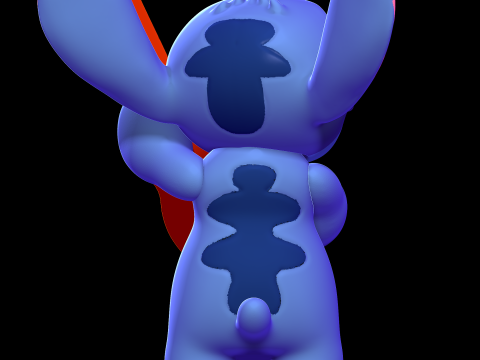Stitch with a guitar - Lilo and Stitch 3D 프린트 모델