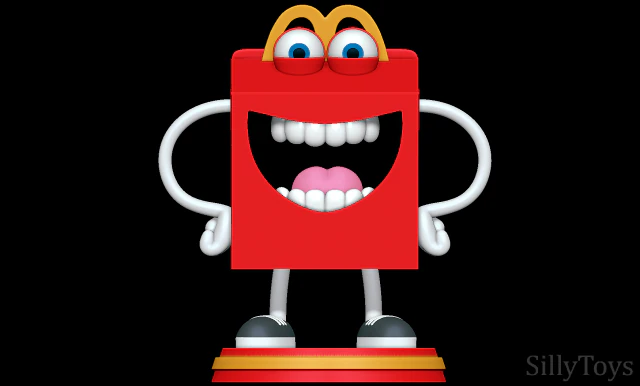 Feliz - mascote do McDonalds Modelo de Impressão 3D .c4d .max .obj .3ds .fbx .stl .blend 