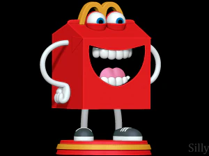 Feliz - mascote do McDonalds Modelo de Impressão 3D