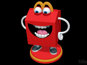 Feliz - mascote do McDonalds Modelo de Impressão 3D