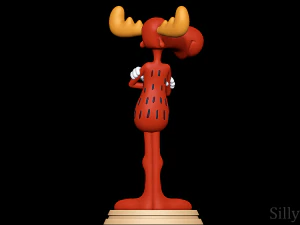 Bullwinkle J moose 3D Print Model