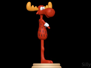 Bullwinkle J moose 3D Print Model