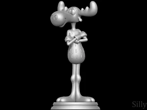 Bullwinkle J moose 3D Print Model