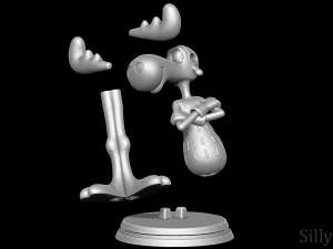 Bullwinkle J moose 3D Print Model