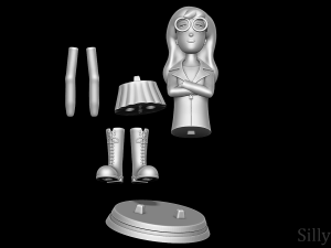 Daria Morgendorffer 3Dプリントモデル
