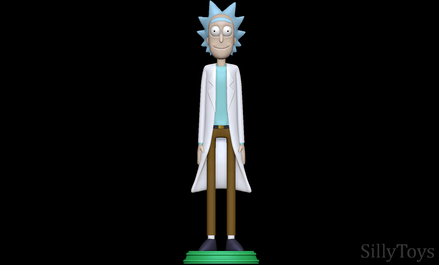 Rick Sanchez - Rick and Morty 3D Print Model .c4d .max .obj .3ds .fbx .stl .blend 