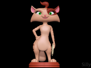 Tambourine Cat - Barnyard the original party 3D 打印模型