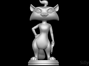 Tambourine Cat - Barnyard the original party 3D Print Model