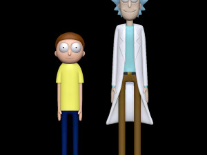 Rick and Morty 3D Print Model