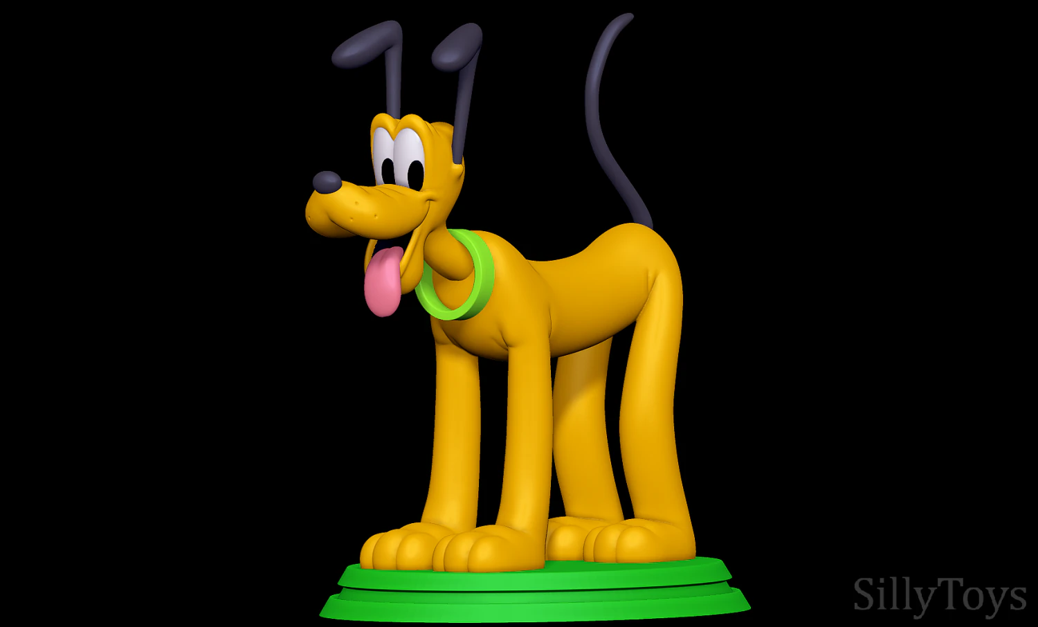 Pluto 3D Print Model .c4d .max .obj .3ds .fbx .stl .blend 