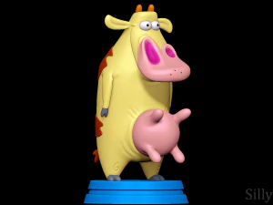 İnek - İnek ve Tavuk 3D Baskı Modeli