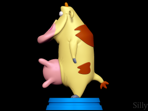 Cow - Cow and Chicken 3D Принт Модель
