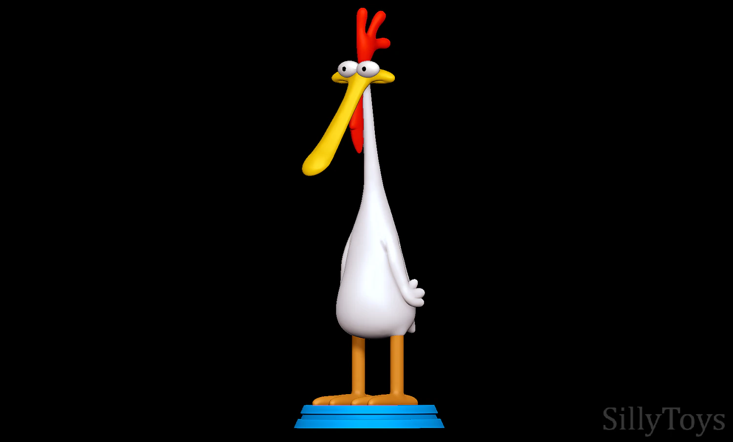 Chicken - Cow and Chicken 3D Print Model .c4d .max .obj .3ds .fbx .stl .blend 