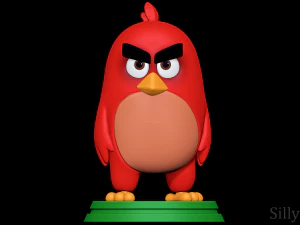 Rouge - Le film Angry Birds Modèles 3D en vedette