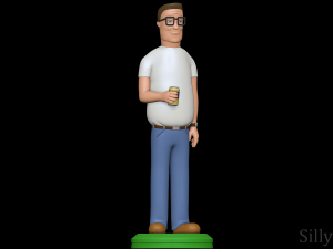 Hank Hill - King of the Hill 3D Print Model
