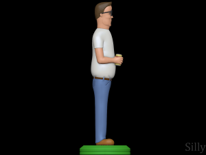 Hank Hill - King of the Hill 3D Print Model