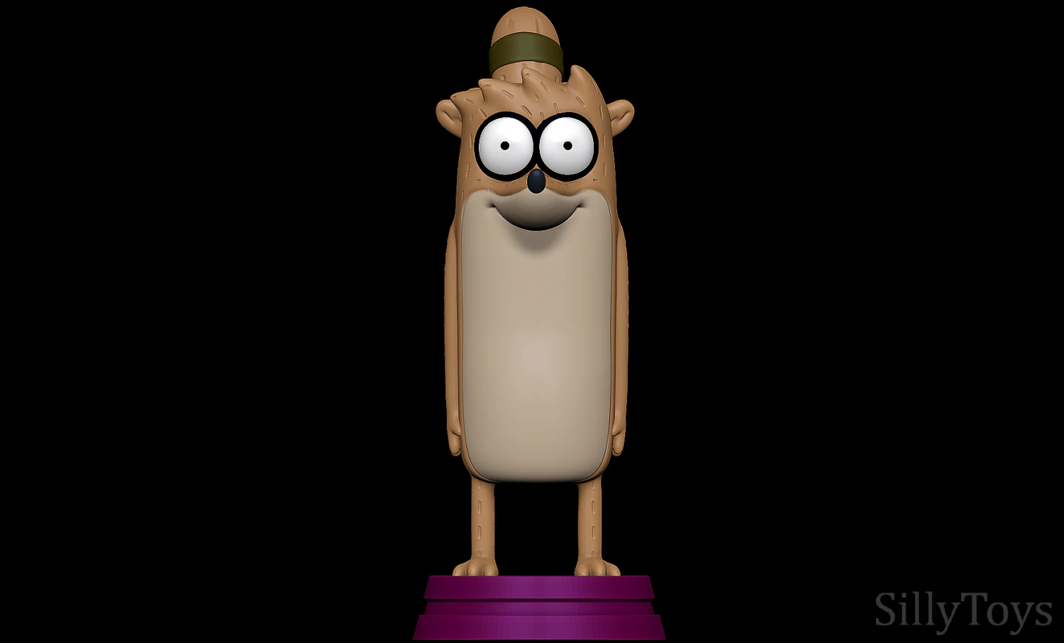 Rigby - Regular Show 3D Print Model .c4d .max .obj .3ds .fbx .stl .blend 