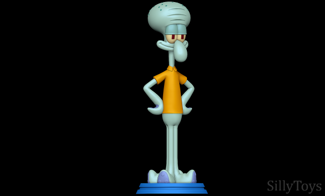 Squidward - SpongeBob SquarePants 3D Baskı Modeli .c4d .max .obj .3ds .fbx .stl .blend 
